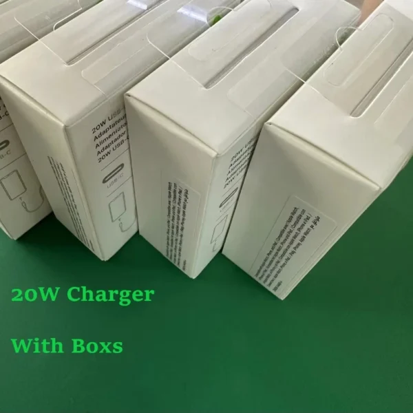 10pcs/20W  OEM Fast Charging PD Charger A2305 A1692 9V 2.22A For 13 14 Pro Max Genuine USB TypeC Port EU US Travel Power Adapt