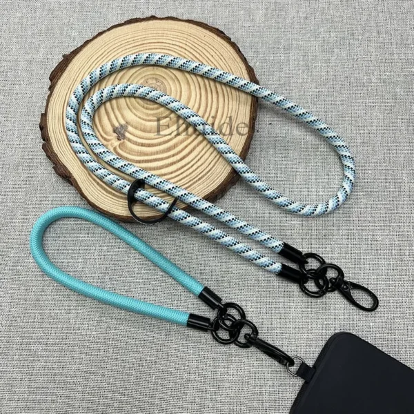 120 CM Crossbody Strap Neck Cord Lanyard Adjustable 2 IN 1 Detachable Wrist Hand Hang Mobile Phone Case Shoulder Chain Key Rope