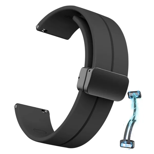 20mm 22mm watch strap for Samsung Galaxy watch 6/4/5 pro/classic/gear s3/active 2 sports silicone magnetic buckle Huawei GT 2 2e