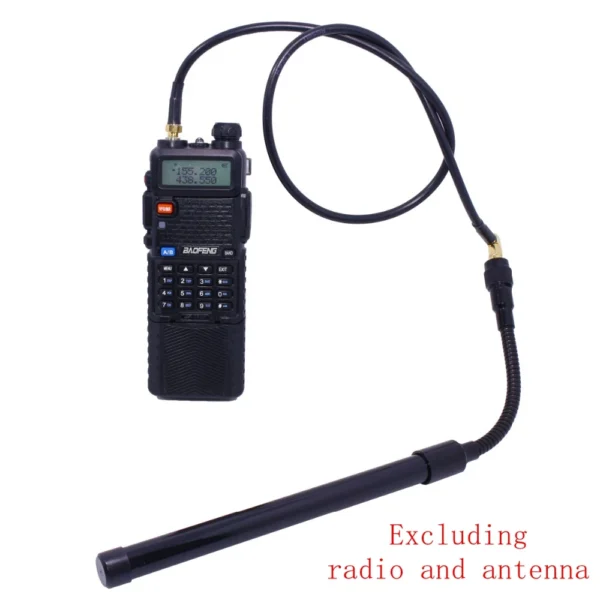 ABBREE AR-152 AR-148 Tactical Antenna SMA-Female Coaxial Extend Cable  for Baofeng UV-5R UV-82 UV-9R PLUS Walkie Talkie