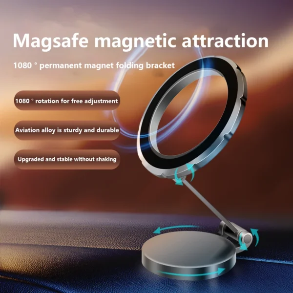 Magnetic Magsafe Car Phone Holder For Vehicles Mobile Support For Car Cell Phone Holder in Car For iPhone 15 14 13 Pro Max Plus