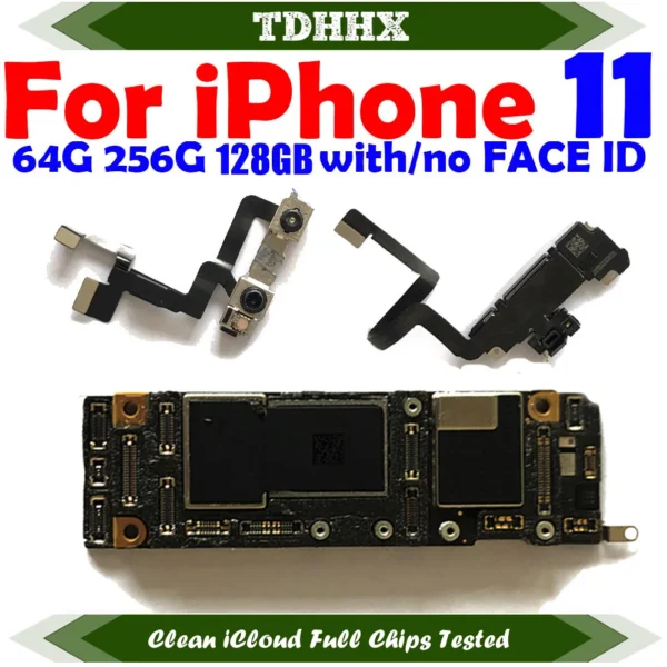 Main Logic Board For iPhone 11 Motherboard Clean iCloud Plate Support Update Mainboard Full Tested 11Pro Max