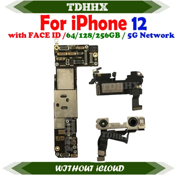 Mainboard Clean iCloud For iPhone 12 Full Working Motherboard Support iOS Update Logic Board Plate For iPhone12