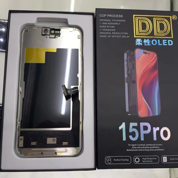 NO IC OLED Display For iPhone 13 14 15 13Pro 14Pro 15Pro 15Pro Max 13promax 14plus  LCD Solve Non-Genuine Screen Pop Up Problem