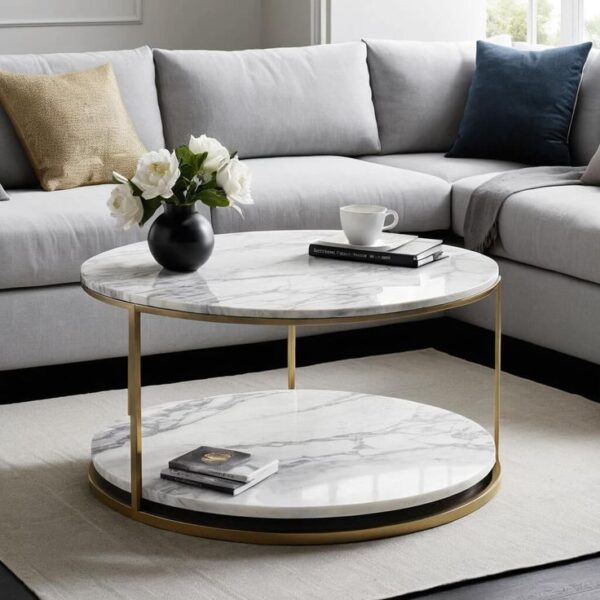 Contemporary Wooden Coffee Table for Living Room, Elegant Small Table for Modern Home, Premium Coffee Tables