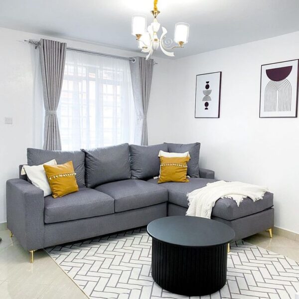 Living Room Lacase Metal Leg Chester Sofa Set- Armchair- Wing chair- Sofa, Single Sofa