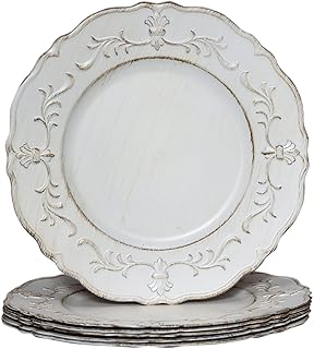 Luxury Glass Charger Plates (Set of 4)