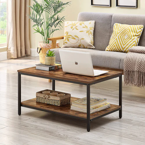 Metal Frame Coffee Table