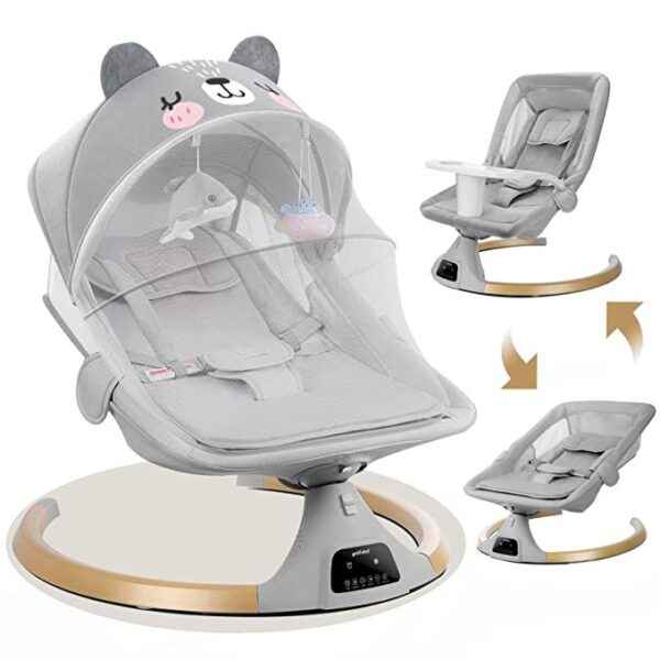 Baby cot with net and double soft pad layer