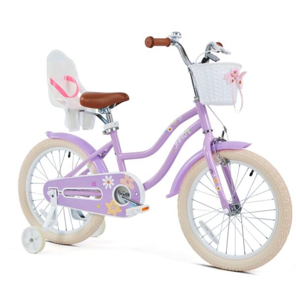 Kids Bicycle With Front Basket & Supporting Tire