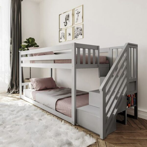 3 ft Triple Bunk bed CUBA with mattresses. Pine wood made .many frame colors