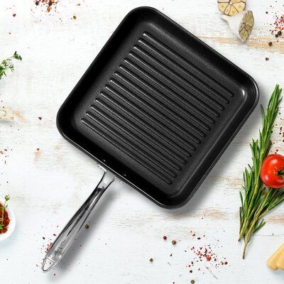 Non Stick Grill Pan, Square and Durable Kitchen Cookware