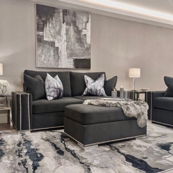 Lyon Style Velvet Sofa Set - Elegant 3+2 Seater Armchair for Luxury Living Room Furniture, Perfect for Stylish Home Decor