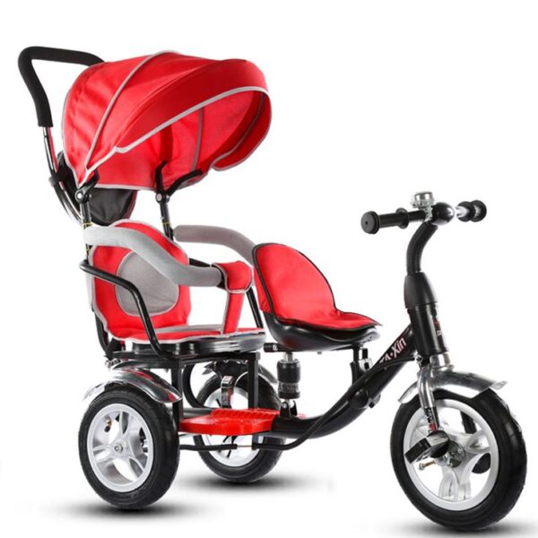 Kids Tricycle Double seat with Fiber Material Made With Music And lights