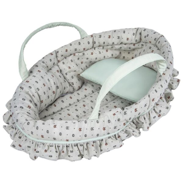 Soft Fabric Baby Doll Bassinet and Carrier