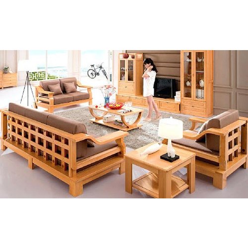 Wooden Frame Sofa Set