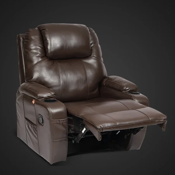 Plush Reclining Home Theater Sofa