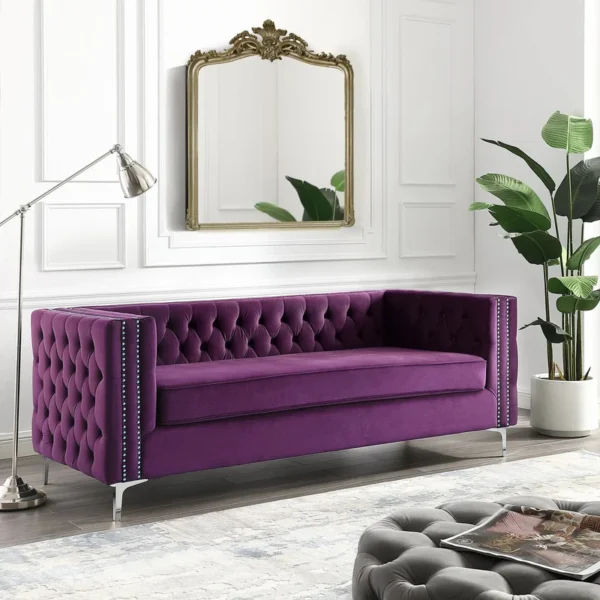 Velvet Tufted Sofa